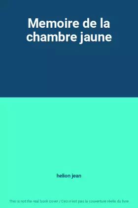 Couverture du produit · Memoire de la chambre jaune