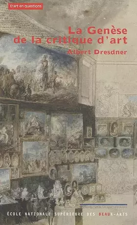 Couverture du produit · La genèse de la critique d'art