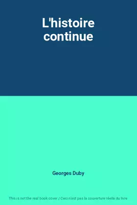 Couverture du produit · L'histoire continue