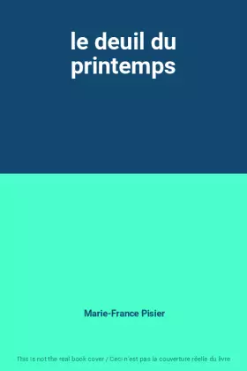 Couverture du produit · le deuil du printemps