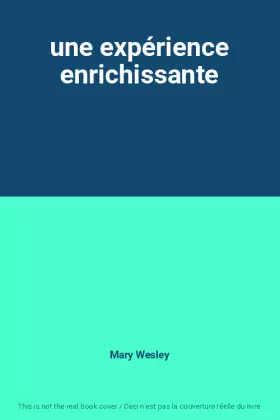 Couverture du produit · une expérience enrichissante