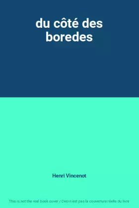 Couverture du produit · du côté des boredes