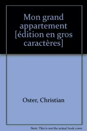 Couverture du produit · Mon grand appartement