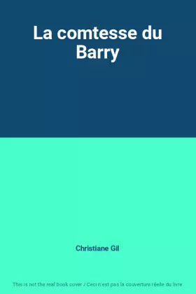 Couverture du produit · La comtesse du Barry