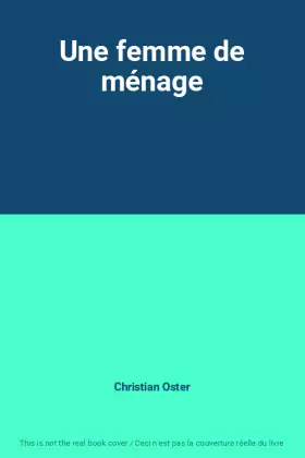 Couverture du produit · Une femme de ménage