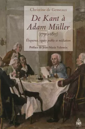 Couverture du produit · De kant à adam muller 1790 1815