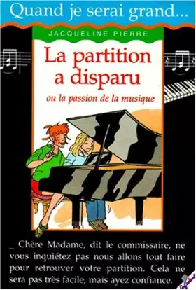 Couverture du produit · Partition a disparu