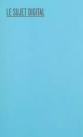 Couverture du produit · Le sujet digital