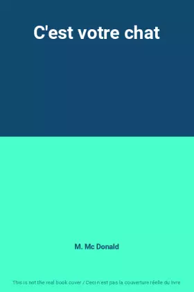 Couverture du produit · C'est votre chat