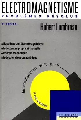 Couverture du produit · Electromagnétisme, 4e édition, 2e année