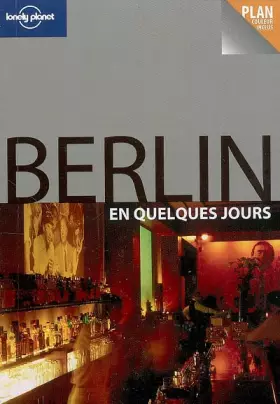 Couverture du produit · BERLIN EN QUELQUES JOURS 1ED