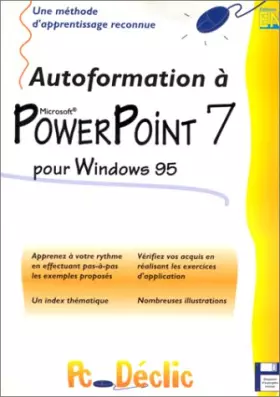 Couverture du produit · PowerPoint 7 pour Windows 95
