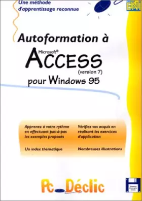 Couverture du produit · Access 7 pour Windows 95 avec une disquette d'exercices
