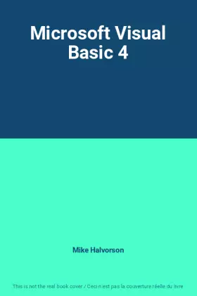 Couverture du produit · Microsoft Visual Basic 4