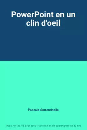 Couverture du produit · PowerPoint en un clin d'oeil