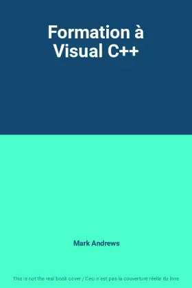 Couverture du produit · Formation à Visual C++