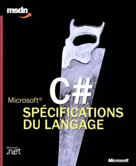 Couverture du produit · Microsoft specifications du langage langages et programmation livre de reference
