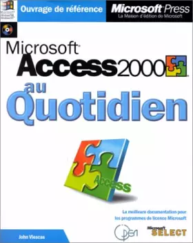 Couverture du produit · Microsoft Access 2000 au quotidien (avec CD-Rom)
