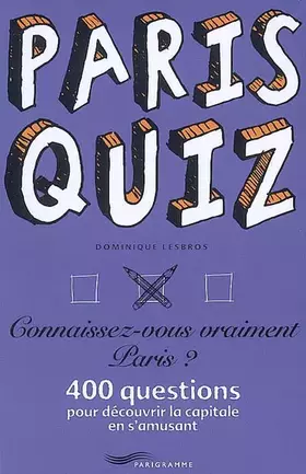 Couverture du produit · PARIS QUIZZ