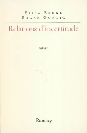 Couverture du produit · Relations d'incertitude