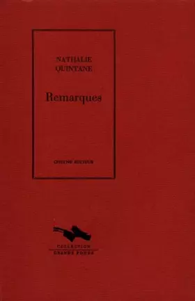 Couverture du produit · Remarques