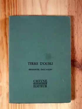 Couverture du produit · Terre d'oubli