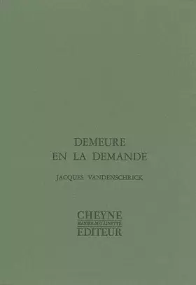 Couverture du produit · Demeure en la demande