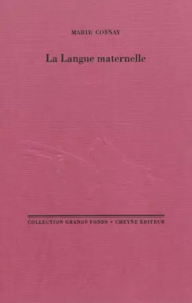 Couverture du produit · La Langue maternelle