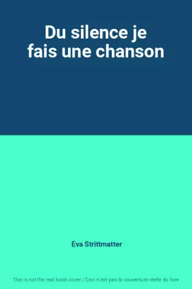 Couverture du produit · Du silence je fais une chanson