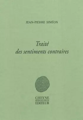Couverture du produit · Traité des sentiments contraires