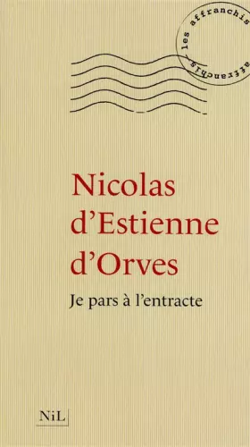 Couverture du produit · Je pars à l'entracte