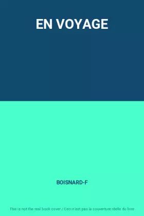 Couverture du produit · EN VOYAGE