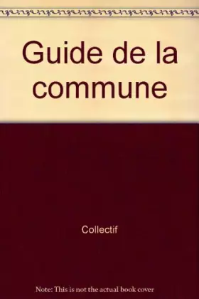 Couverture du produit · Guide de la commune