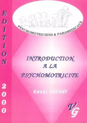 Couverture du produit · Introduction à la psychomotricité