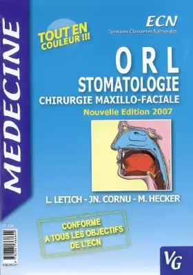 Couverture du produit · ORL Stomatologie