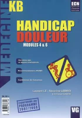 Couverture du produit · Handicap Douleur : Modules 4& 6