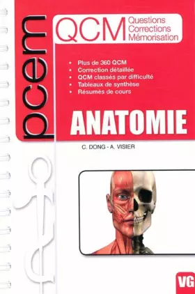 Couverture du produit · QCM Anatomie PCEM