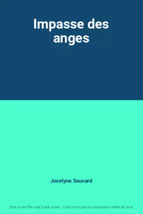 Couverture du produit · Impasse des anges