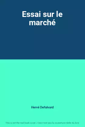 Couverture du produit · Essai sur le marché