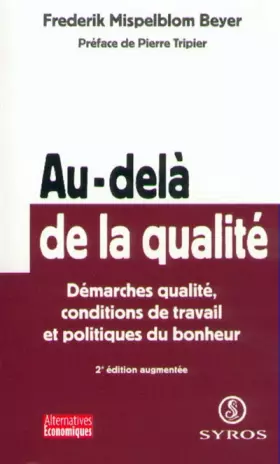 Couverture du produit · Au-delà de la qualité