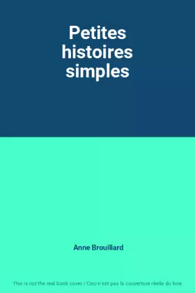 Couverture du produit · Petites histoires simples