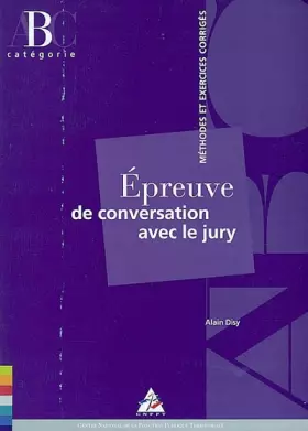 Couverture du produit · EPREUVE DE CONVERSATION AVEC LE JURY