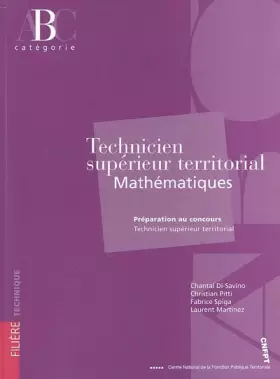 Couverture du produit · Technicien supérieur territorial: Mathématiques