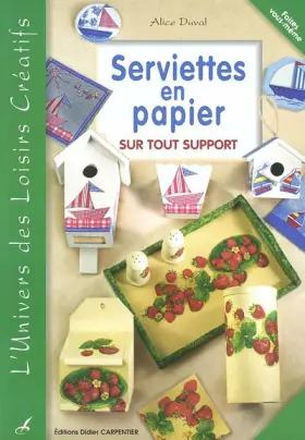 Couverture du produit · Serviettes en papier sur tout support