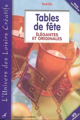 Couverture du produit · Tables de fête : Elégantes et originales