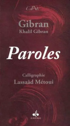 Couverture du produit · Paroles - Calligraphies Lassaad Metoui
