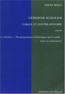 Couverture du produit · Gershom Scholem