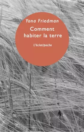 Couverture du produit · Comment habiter la terre