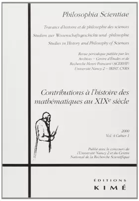 Couverture du produit · Philosophia Scientiae 2000, volume 4, cahier 1