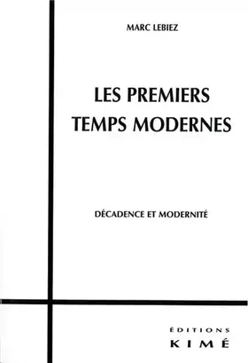 Couverture du produit · Les Premiers Temps Modernes
